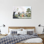 Toile Leech Finders, de l'engrave "Costume du Yorkshire" (Insitu(Chambre))