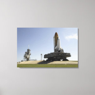 Toile L'effort de navette spatiale approche le lancement