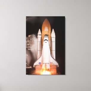 Toile L'effort de navette spatiale enlève
