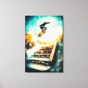 Toile Légende du skateboard - Art sportif dynamique - Ur