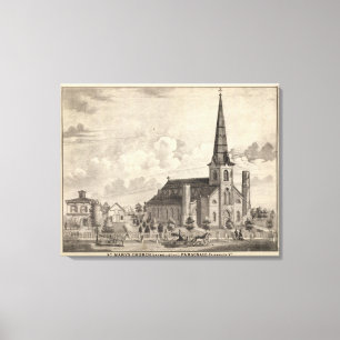 Toile L'église catholique de St Mary