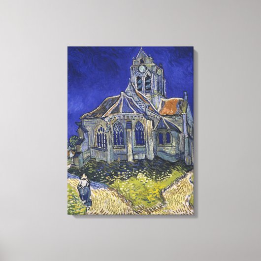 Toile L'église d'Auvers par Vincent van Gogh (Recto)