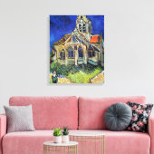 Toile L'église de Vincent van Gogh à Auvers (Insitu(Salon))