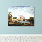 Toile L'élection du Pape avec Castel St. (Insitu (Plancher de Bois))