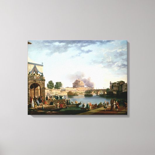 Toile L'élection du Pape avec Castel St. (Recto)