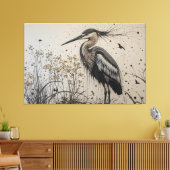 Toile L'élégance de Heron (Insitu(Salon))