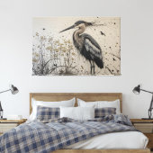 Toile L'élégance de Heron (Insitu(Chambre))