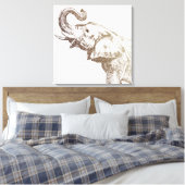 Toile L'éléphant le plus occidental (Insitu(Chambre))