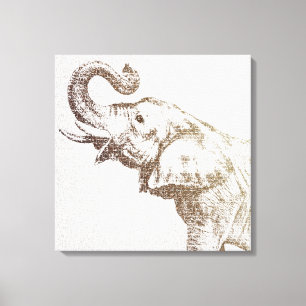 Toile L'éléphant le plus sage