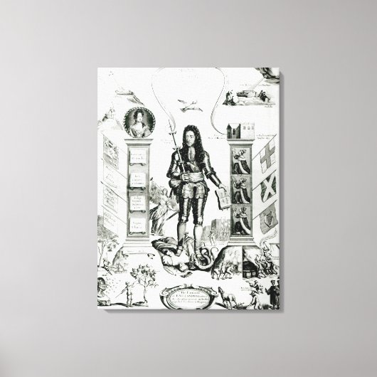 Toile L'emblème de l'Angleterre, octobre 1690 (Recto)