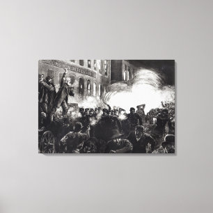 Toile L'émeute d'anarchiste Chicago