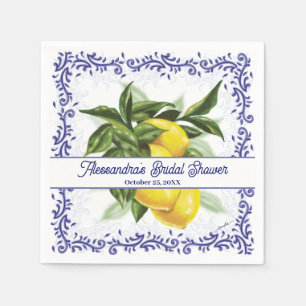 Toile Lemons Vrijgezellenfeest servetten