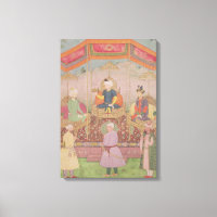 L'empereur Mughal Babur et son fils Humayan