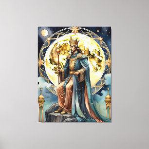 Toile l'empereur - tableau de magie de tarot