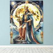 Toile l'empereur - tableau de magie de tarot (Insitu (Plancher de Bois))