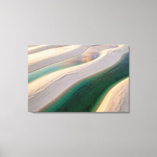Toile Lençóis Maranhenses The Teal Oasis Spiritual art