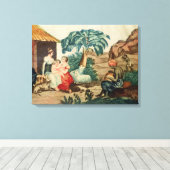 Toile L'enfance de Paul et Virginie (Insitu (Plancher de Bois))