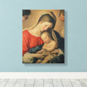 Toile L'Enfant-Christ endormi (huile sur toile) (Insitu (Plancher de Bois))