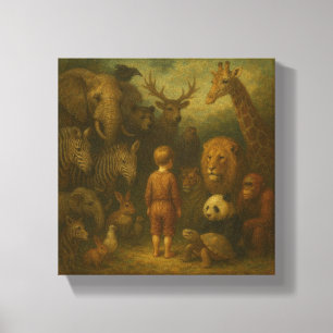 Toile L'enfant et le Royaume silencieux