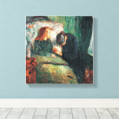 Toile L'enfant malade d'Edvard Munch, montre Sofie à ell (Insitu (Plancher de Bois))