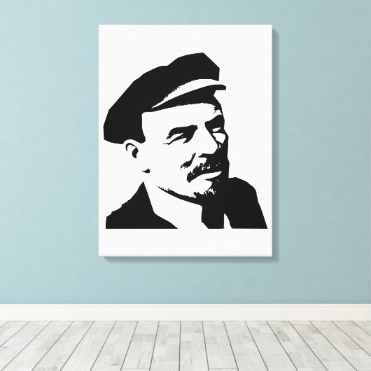 Toile Lénine, URSS, CCCP, Union soviétique, Communisme (Insitu (Plancher de Bois))