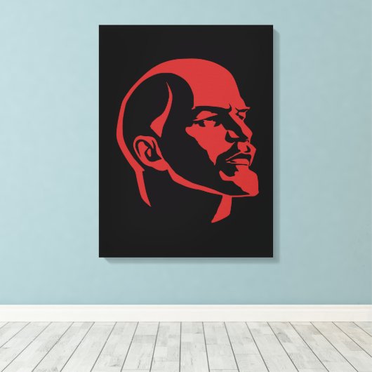 Toile Lénine, URSS, CCCP, Union soviétique, Communisme (Insitu (Plancher de Bois))