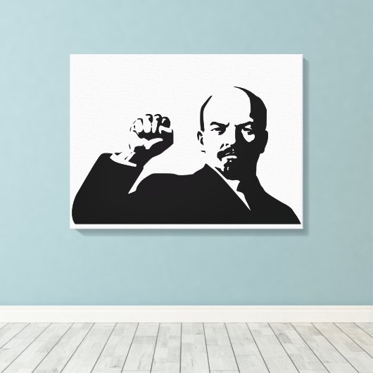 Toile Lénine, URSS, CCCP, Union soviétique, Communisme (Insitu (Plancher de Bois))
