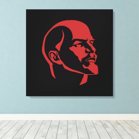 Toile Lénine, URSS, CCCP, Union soviétique, Communisme (Insitu (Plancher de Bois))