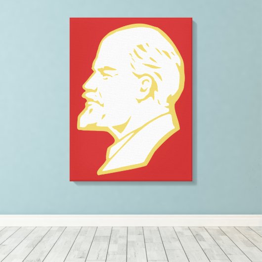 Toile Lénine, URSS, CCCP, Union soviétique, Communisme (Insitu (Plancher de Bois))