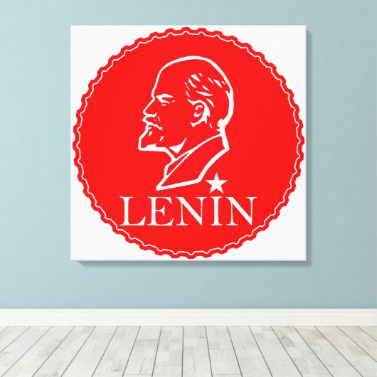 Toile Lénine, URSS, CCCP, Union soviétique, Communisme (Insitu (Plancher de Bois))