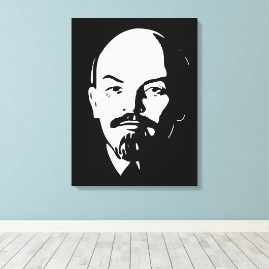 Toile Lénine, URSS, CCCP, Union soviétique, Communisme (Insitu (Plancher de Bois))