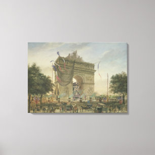 Toile L'enterrement de Victor Hugo 1885