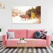 Toile L'entraîneur de poste dans la neige (Insitu(Salon))