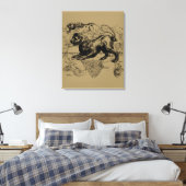 Toile Leo Constellation Hevelius 1690 juillet 23 août 22 (Insitu(Chambre))