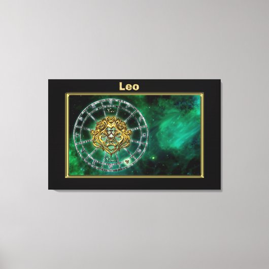 Toile Leo Zodiac Astrologie (Recto)