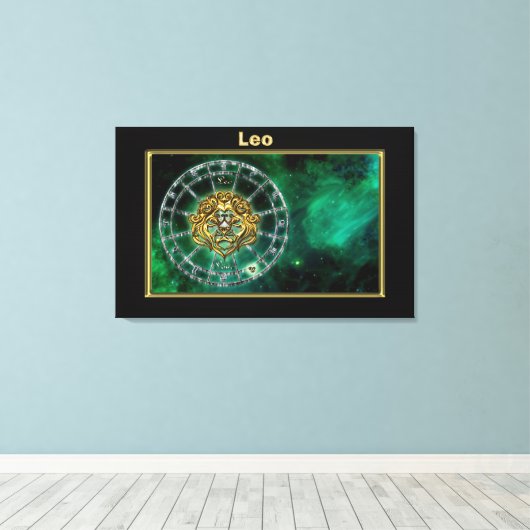 Toile Leo Zodiac Astrologie (Insitu (Plancher de Bois))