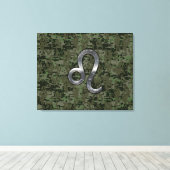 Toile Léo Zodiac Connexion Camouflage numérique vert (Insitu (Plancher de Bois))