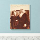 Toile Leon Tolstoï avec sa petite-fille Tatiana (Insitu (Plancher de Bois))