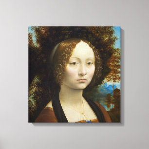 Toile Léonard de Vinci Ginevra de Benci