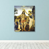 Toile Léonard de Vinci Le baptême du Christ (Insitu (Plancher de Bois))