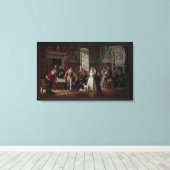 Toile Leonardo da Cutro et Ruy Lopez jouent aux échecs (Insitu (Plancher de Bois))