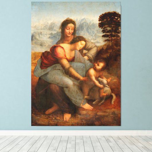 Toile Leonardo da Vinci - Anna Selbdritt - Anna Metterza (Insitu (Plancher de Bois))