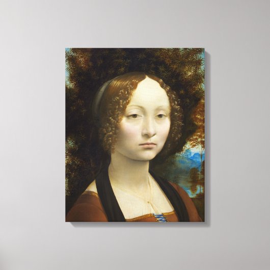 Toile Leonardo da Vinci Ginevra de' Benci (Recto)