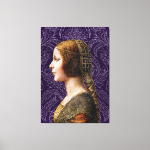 Toile Leonardo da Vinci Portrait La Bella Principessa