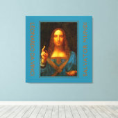 Toile LEONARDO DA VINCI SALVATOR MUNDI Art (Insitu (Plancher de Bois))