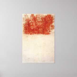 Toile Leonardo da Vinci - Une copie d'arbres (1508)