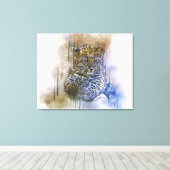 Toile Leopard (Insitu (Plancher de Bois))