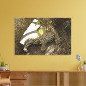 Toile Léopard africain, Panthera pardus (Insitu(Salon))
