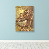 Toile Léopard Cloudé par CE Swan, Animaux Sauvages Vinta (Insitu (Plancher de Bois))