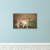 Toile Leopard dans la plaine (Insitu (Plancher de Bois))